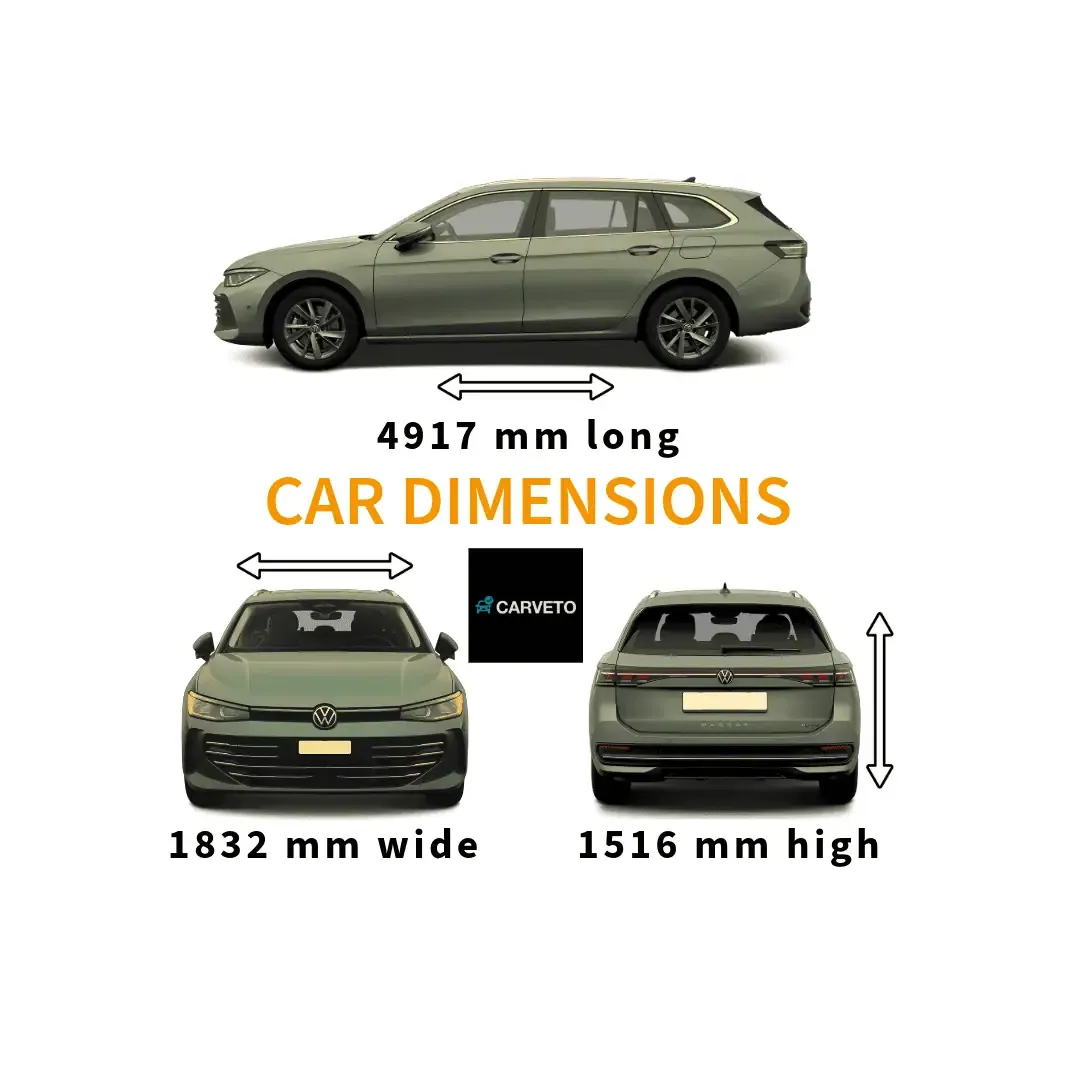 Check car size and dimensions by registration number