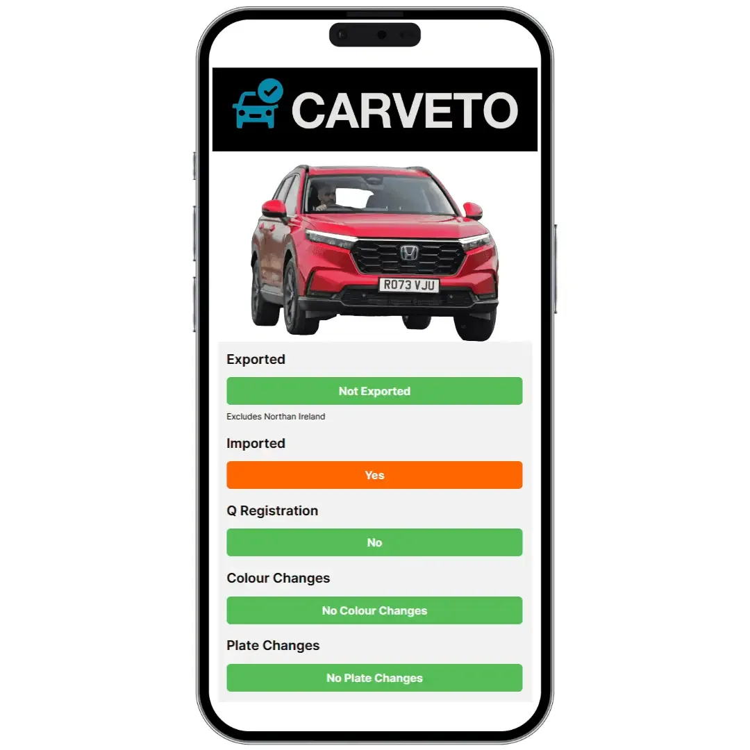 Confirm a car is imported and legal with DVLA data