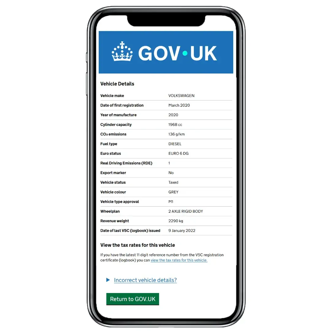 How to use gov vehicle enquiry services