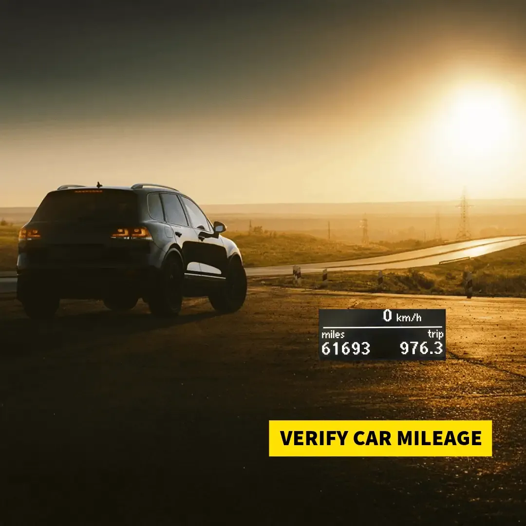 Car mileage check