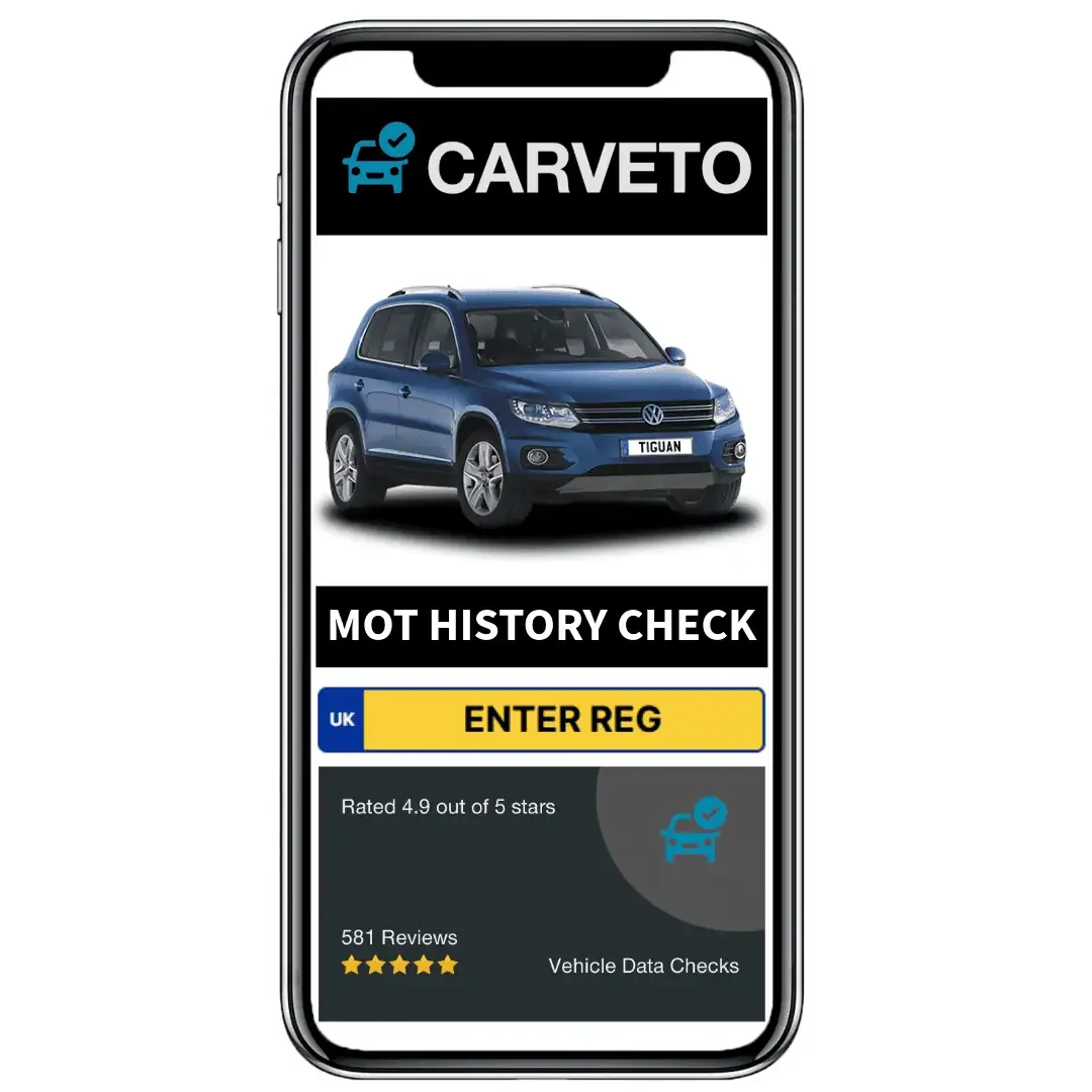 Lookup DVLA data with MOT history using CarVeto.