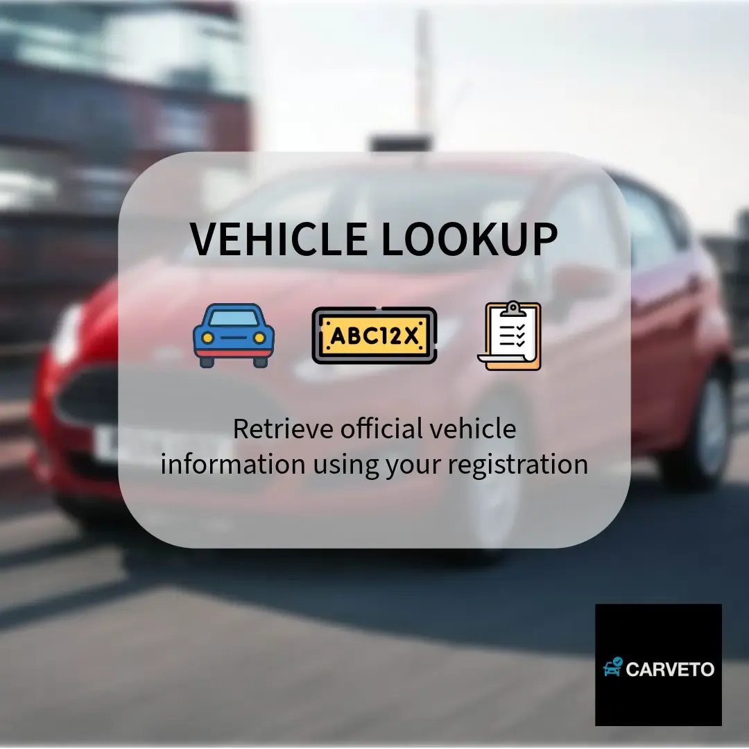 UK vehicle registration used to retrieve official DVLA vehicle information